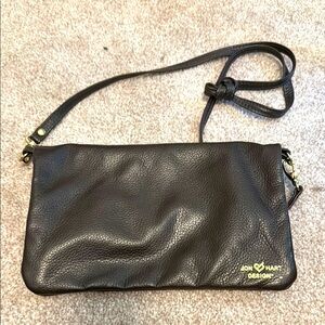 Jon Hart Design dark brown Belt Bag with Adjustable Strap